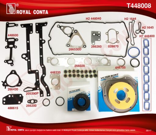 Motor Takım Conta R.keçeli-s.lastikli Skc Sız Transıt V184 2.4 Tdı 01 06 - XS4Q6008AAT-T120718