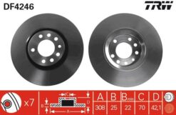 Ön Fren Aynası Astra H-zafıra B-merıva A-b-corsa D-e-adam-astra G-vectra B 308x25x5dlxhavalı 16 İnç - 95526651-9194477-569061-9184405
