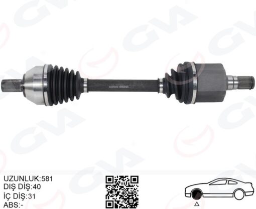 Ön Aks Komple Sol Ford Mondeo 2.0 Tdcı 07 14 Otom. - 7G913B437BE-1788209