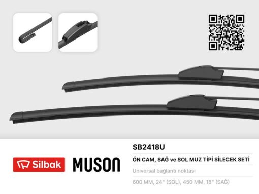 Silecek Süpürgesi 600/450mm Muz Tipi Insıgnıa