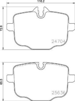 Fren Balatası Arka Bmw G30 G38 G32 G11 G12 G16 G01 G02 G05 G06 G07 I20 - 34216870552
