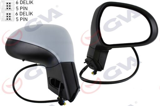 Dış Dikiz Aynası Sağ 207 06 Elektrikli Isıtmalı Sinyalli Katlanır Sensörlü Astarlı Konveks Vm-6207ebr - 8149.ZJ-8153AY-9680194977