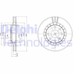 Ön Fren Aynası Astra F-vectra A-b-calıbra A-kadett E-ascona C-lanos 97 Cıelo 256x24x4dlxhavalı 90487402-93182282-93182304 - 569001-569008-569042-90295087