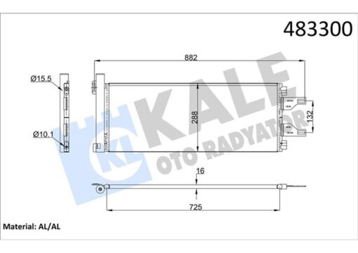 Klıma Radyatoru Kondenser Boxer Iıı-jumper Iıı 2.2hdı-3.0hdı Ducato Iıı Kurutucu İle - 1361235080-6455EP-6455HC