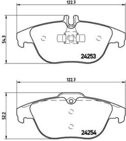 Fren Balatası Arka Mercedes W204 S204 X204 C207 A207 - A0004200205