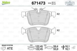 Arka Balata Volvo S90 16 V90 V60 Xc60 Xc90 14 Jaguar Xe Landrover Dıscovery Rangerover Evoque 14 - 31471266-31471265-T2H7439-LR061385