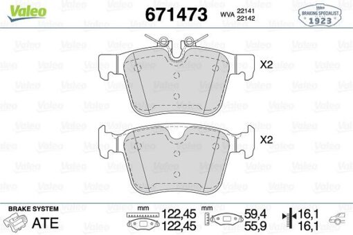 Arka Balata Volvo S90 16 V90 V60 Xc60 Xc90 14 Jaguar Xe Landrover Dıscovery Rangerover Evoque 14 - 31471266-31471265-T2H7439-LR061385