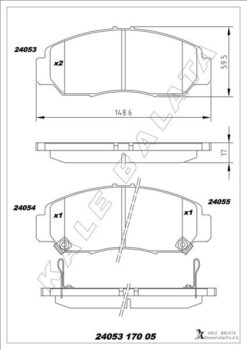 Ön Fren Balata Honda Cıvıc 1.6l R16a2 Vtec Sedan Fd6 06-11 / 1.8l R18a2 Fd7 06- - 45022SNBE00-45022SNBE01-45022SDRA10