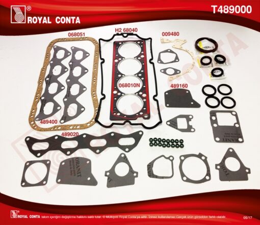 Takım Conta Skc Li Subap Lastikli Tmpr 2000 16v - 5893401-5895541