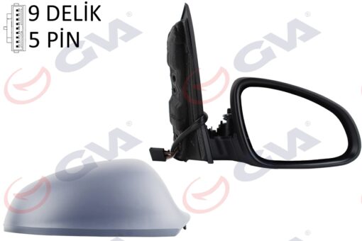 Dış Dikiz Aynası Sağ Astra J 09 Elektrikli Isıtmalı Astarlı Konveks - 1428456-13308360