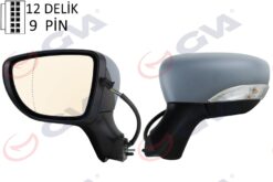 Dış Dikiz Aynası Sol Clıo 17 Elektrikli Katlanır Isıtmalı Sinyalli Astarlı Asferik Vm-6126ebpal - 963024349R-963028832R