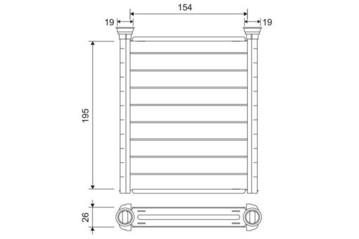 Kalorıfer Radyatoru Mercedes W176 W246 C117 X117 X156 - A2468300161