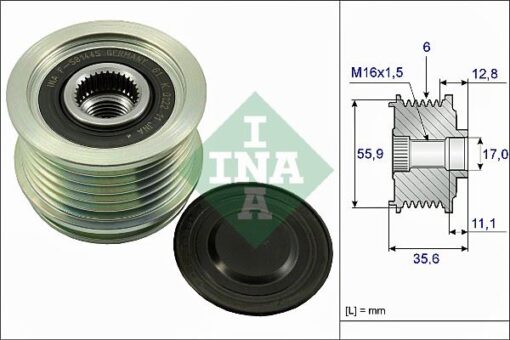 Alternatör Gergi Rulmanı Alternatör Kasnağı Passat-a4-a6 1.8-2.0 Tfsı Bzb - 06B903119B-06B903119D