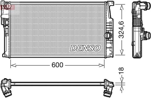 Motor Su Radyatoru Bmw N13 N47 B37 B47 F20 F21 F22 F23 F30 F31 F34 F35 F32 F33 F36 - 17117600511