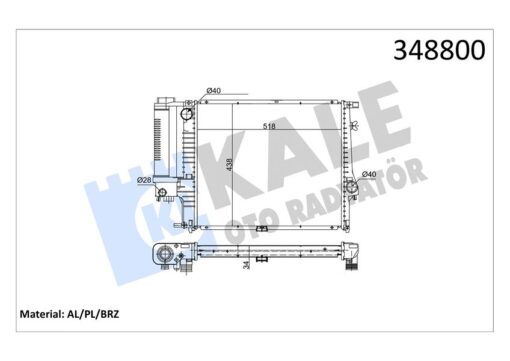 Motor Su Radyatoru Bmw M20 B20 B25 M50 B20 E34 90 95 M40 E30 87 91 - 17111737763-17111712979