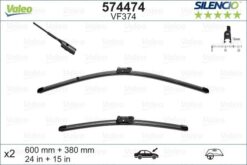 Silecek 60 38cm X2 Flat Blade-muz Tipi Audı A1 11 Vw Polo 09 - 8X1955425-6R1998002-6R1955426A