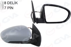 Dış Dikiz Aynası Sağ Qashqaı 09 Elektrikli Isıtmalı Katlanır Astarlı Konveks 7 Fiş Vm-4011ebhr - 96301JD84A