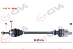 Komple Aks Sağ Clıo Iı 1.5dcı 98-05 Abs Li 44diş 728mm Yaylı - 8200240430-8200534580-391004165R