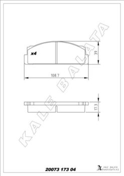 Ön Balata M131 Dkş-s-sl-slx-m124-serçe - 4236412-4174992