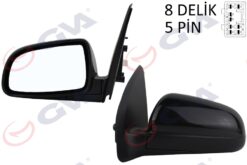 Dış Dikiz Aynası Sol Aveo 04 Elektrikli Isıtmalı Konveks - 96600399-96543118