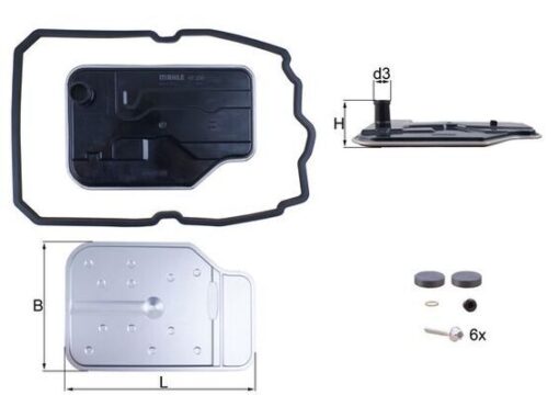 Otomatık Sanzıman Yagı Fıltre Setı Mercedes W203 Cl203 W204 W205 C218 C219 W211 W212 W221 X204 W447 - A2222772800-A2202710380