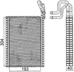 Evaporator Bmw E70 E71 E72 F15 F16 - 64116806555