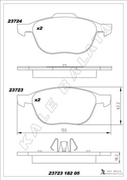 Ön Balata Focus 04 18 Cmax 07 19 Kuga I -ıı 08 14 Volvo V40 19 C30 06 12 S70 08 13s40 04 12 V50 04 12 Mazda 3 03 09 5 05 09 - AV6J2K021AA-3M512K021AB-30742030