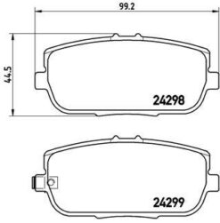 Arka Balata Mazda Mx5 05-14 - NFY72643Z-NFY72648Z-NFZ72643Z