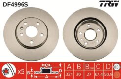 Ön Fren Aynası Insıgnıa A 08 Saab 9-5 Ys3g 10 17 Jant 321x30x5dlxhavalı 13502214-569422 - 13579150-569083-13502214-569422