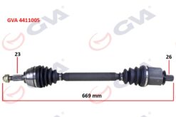 Komple Aks Sol Megane Iı 1.6 16v 03-08 669mm Auto. - 8200613829