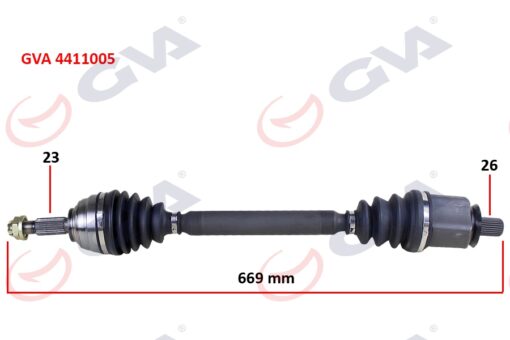 Komple Aks Sol Megane Iı 1.6 16v 03-08 669mm Auto. - 8200613829