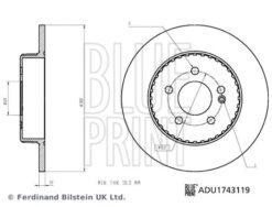 Fren Dıskı Arka Mercedes C-class W205 S205 C205 A205 - A0004230512