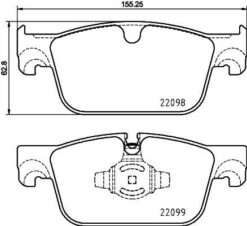 Ön Balata Volvo S90 2016 V60 2018 V90 2016 Xc60 2017 16 İnç Jant 17 İnç Jant - 31423651-31423652-31658359