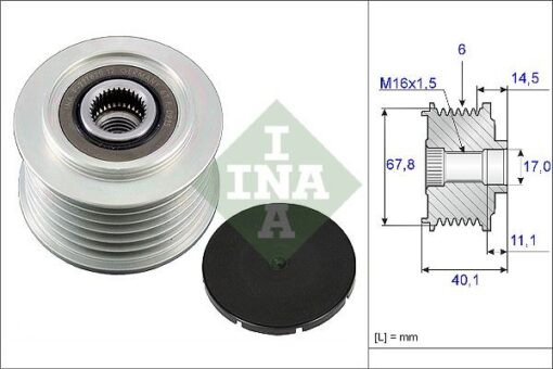 Alternatör Kasnağı Transporter T4-lt 2.5 Tdı Acv-auh-bcq - 074903119E-021903119H-021903119K