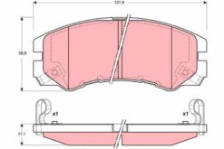 X Ön Balata Frontera 2.2 95-04 Isuzu Trooper 00 - 1605913-1605848-97113888