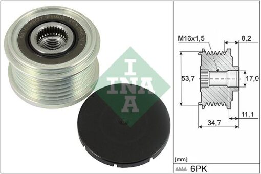Alternatör Kasnağı Corsa E 1.3 B13dte-b13dtn-b13dtc-b13dtr - 39047359-39007364-95519915-1202480