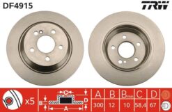 Fren Dıskı Arka Mercedes S-class W221 C216 - A2214230712