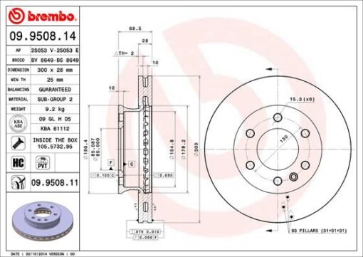Fren Dıskı On Mercedes Sprınter B906 B907 B910 . Vw Crafter 30-35-50 - A9104210100-2E0615301