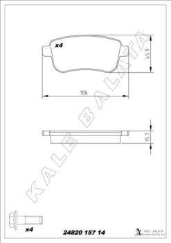 Arka Fren Balatası Fluence 09 Megane Iıı 09 Megane Iv 15 Scenıc Iıı 09 Clıo V 19 Captur Iı 20 1.0 Tce 1.2 Tce 1.3 Tce 1.5 Dcı 1.6 Sce 440603734r - 440603558R-440604694R-440601416R