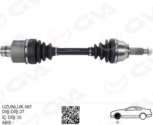 On Aks Komple Sag Mondeo I -ıı 1.6- 1.8- 2.0 93 00 - 96BG3B436AAB-1132653-1692055
