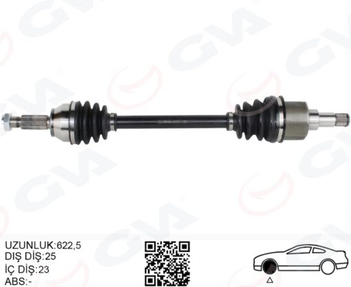 Ön Aks Komple Sol Ford Fıesta / Fusıon 1.4tdcı / 1.6tdcı 02 11 - 8V513B437AAC-2S613B437AD