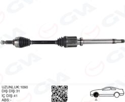 On Aks Komple Sağ Tourneo Custom 2.2 Tdci-2.0tdci 155hp Kısa Şase 12 - BK213B436AE-BK213B436AD-KK213B436AB