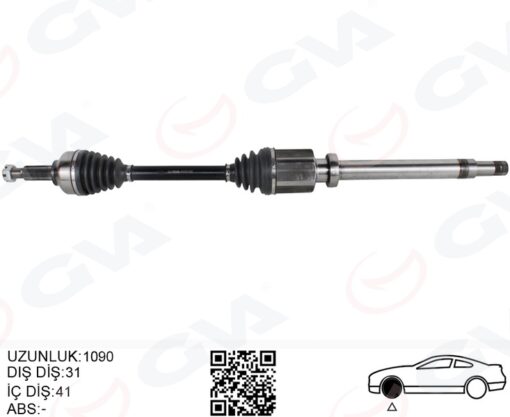 On Aks Komple Sağ Tourneo Custom 2.2 Tdci-2.0tdci 155hp Kısa Şase 12 - BK213B436AE-BK213B436AD-KK213B436AB