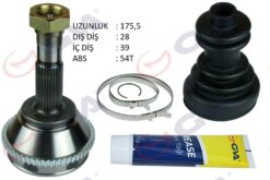Aks Kafası Dış Ön Ducato-boxer-jumper 2.5 D 94-02 14q Abs Li 54diş 15 Jant 28x39x63 175.5mm - 9566722180-1495541080