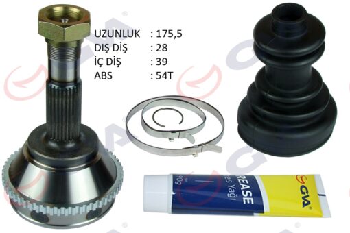 Aks Kafası Dış Ön Ducato-boxer-jumper 2.5 D 94-02 14q Abs Li 54diş 15 Jant 28x39x63 175.5mm - 9566722180-1495541080