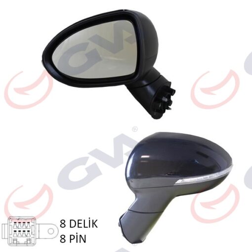 Dış Dikiz Aynası Sol Rıo 13 Elektrıklı Isıtmalı Katlanır Sinyalli Konveks 8 Fiş Vm-760nebl - 876201W050