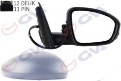 Dış Dikiz Aynası Sağ Megane 15 Elektrikli Isıtmalı Katlanır Sinyalli Sensörlü Astarlı Konveks Vm-6142ebfpsr - 963012196R