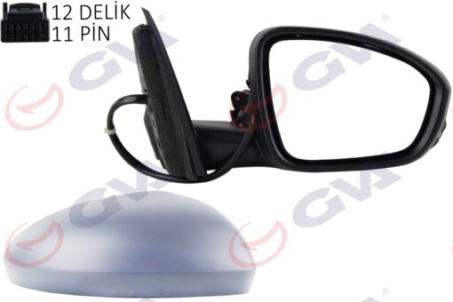 Dış Dikiz Aynası Sağ Megane 15 Elektrikli Isıtmalı Katlanır Sinyalli Sensörlü Astarlı Konveks Vm-6142ebfpsr - 963012196R