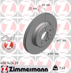 Fren Dıskı Arka Mercedes S-class W140 W220 - A1404230412