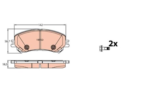 Ön Fren Balatası Renault Megane Iv 15 Scenıc Iv 16 Talısman 15 Espace V 15 1.2tce 1.3tce 1.5dci 1.6dci - 410606124R-7711946205